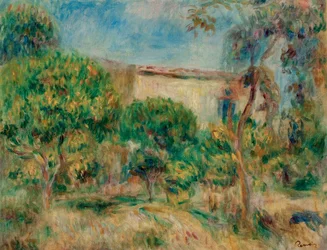 Paisaje, la casa vista desde la granja